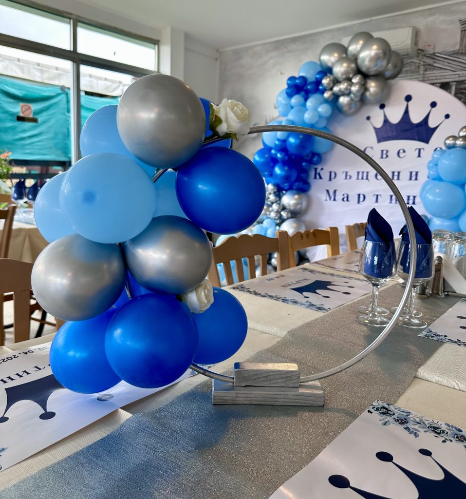 Blue Balloon Decorations for birthdays